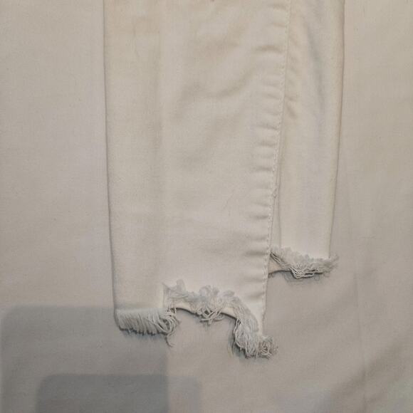 Articles of Society Jeans Women Size 27 White Distressed Mid Rise Frayed Hem - Picture 6 of 16